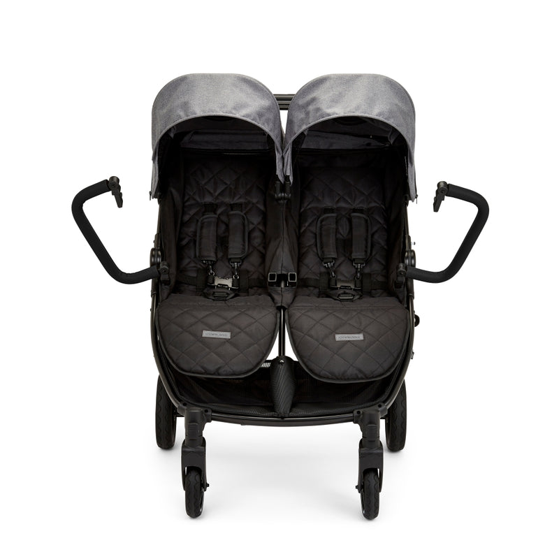 Ickle Bubba Venus Prime Twin Double Stroller Including Carrycot - Space Grey