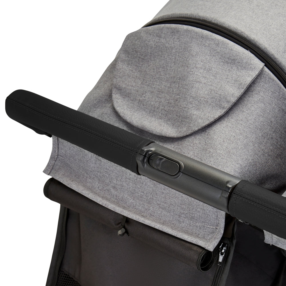 Ickle Bubba Venus Prime Twin Double Stroller Including Carrycot - Space Grey