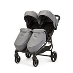 Ickle Bubba Venus Prime Twin Double Stroller Including Carrycot - Space Grey