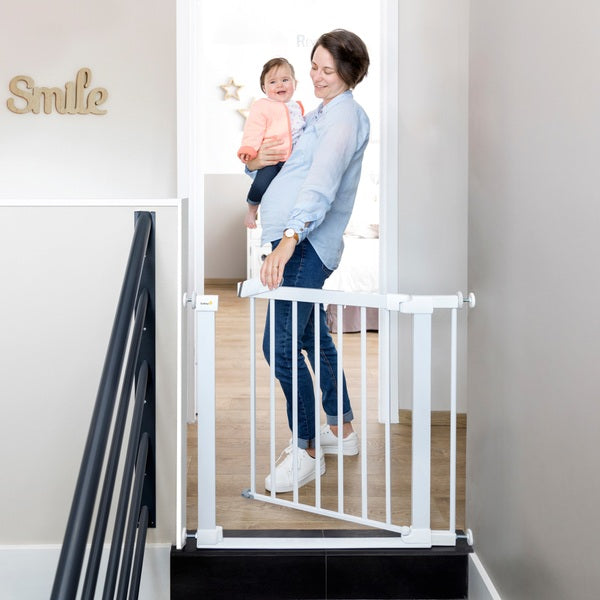 Safety 1st SecurTech® Flat Step Stair Gate - White