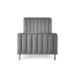 Obaby Gatsby Velvet Toddler Bed - Grey