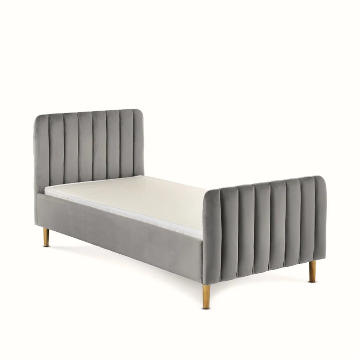 Obaby Gatsby Velvet Single Bed | Grey