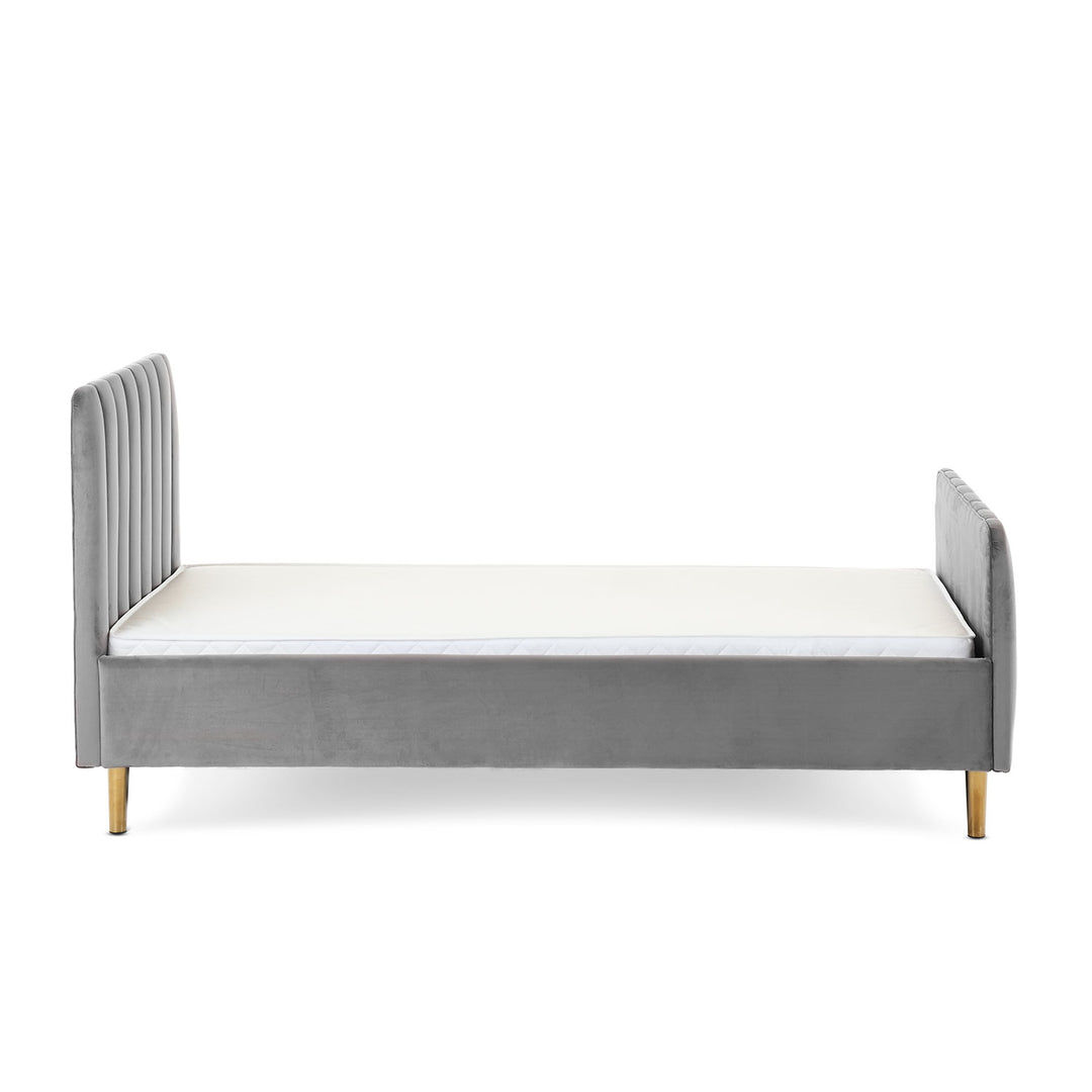 Obaby Gatsby Velvet Single Bed | Grey