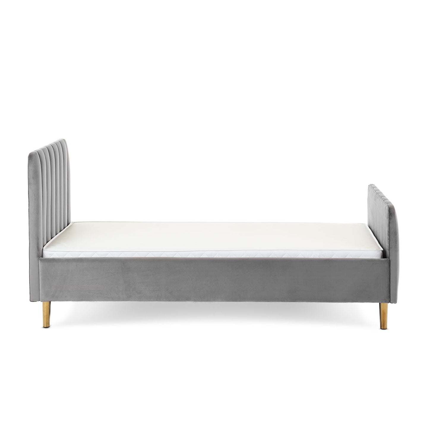 Obaby Gatsby Velvet Toddler Bed - Grey