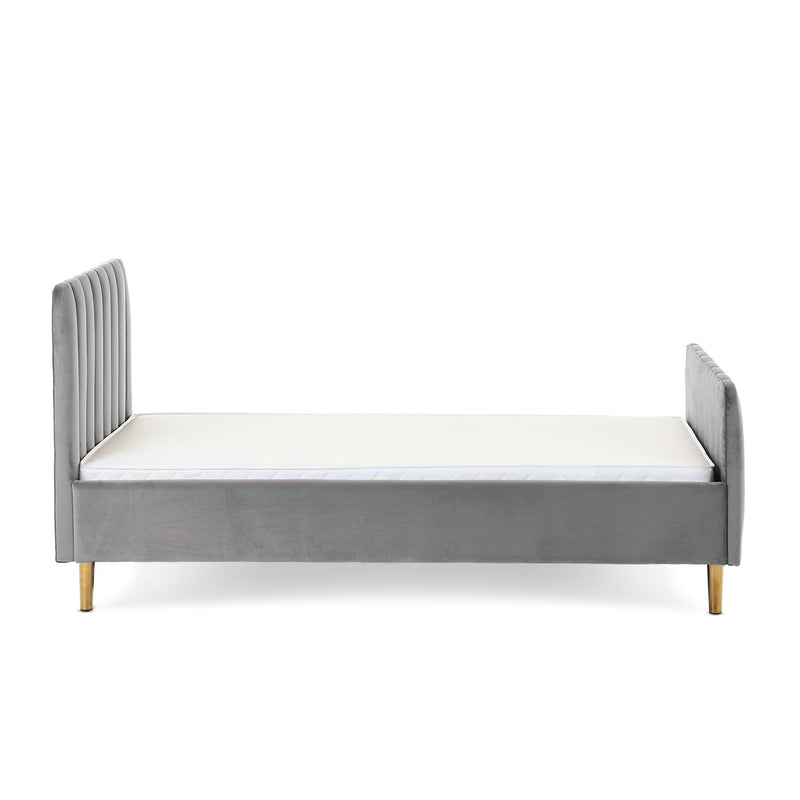 Obaby Gatsby Velvet Toddler Bed - Grey