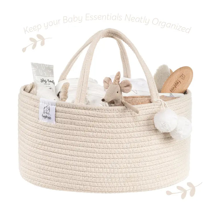 Cotton Rope Caddy - Beige