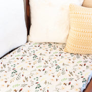 Guilded Bird Wild Bee White Fitted Cot Sheet