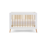 Obaby Maya Mini Cot Bed - White/Natural