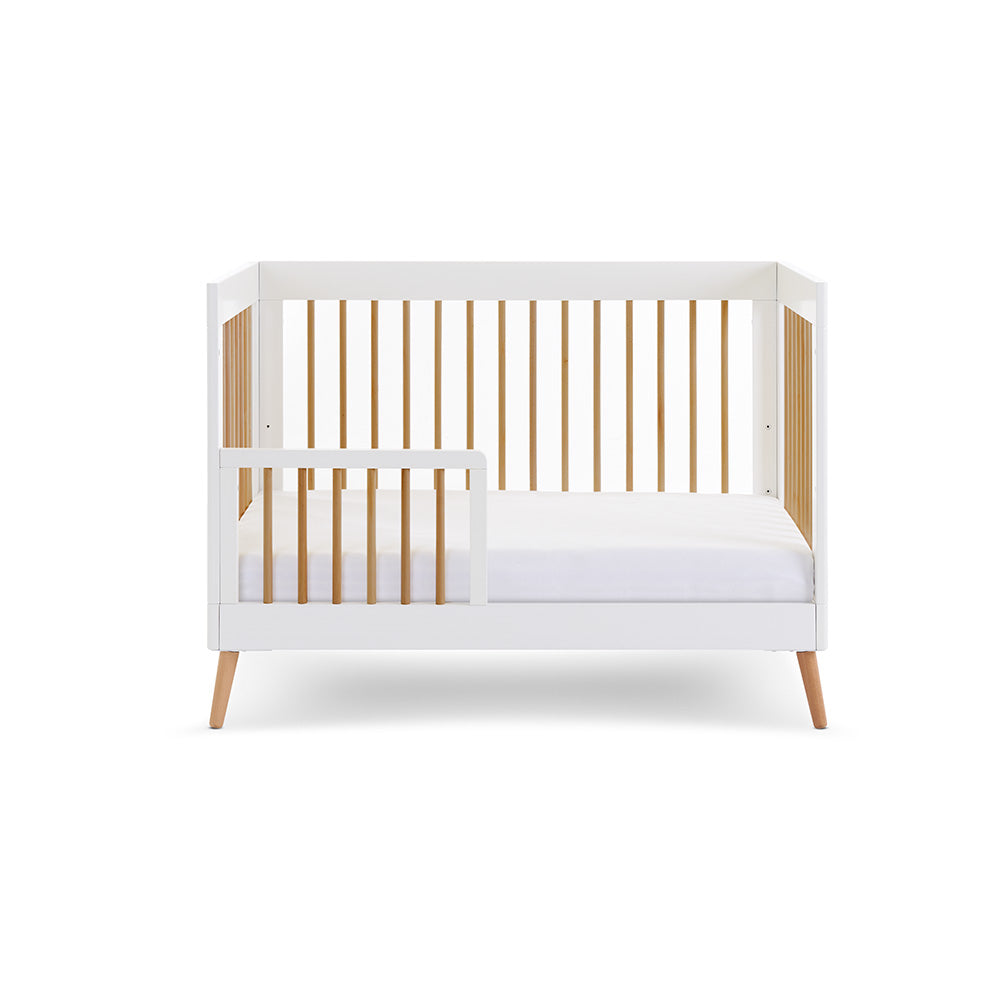 Obaby Maya Mini Cot Bed - White/Natural