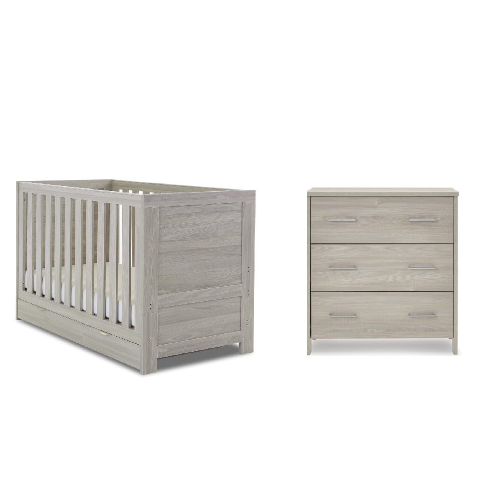 Obaby Nika 2 Piece Room Set - Grey Wash