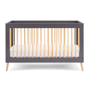 Obaby Maya Cot Bed - Slate With Natural