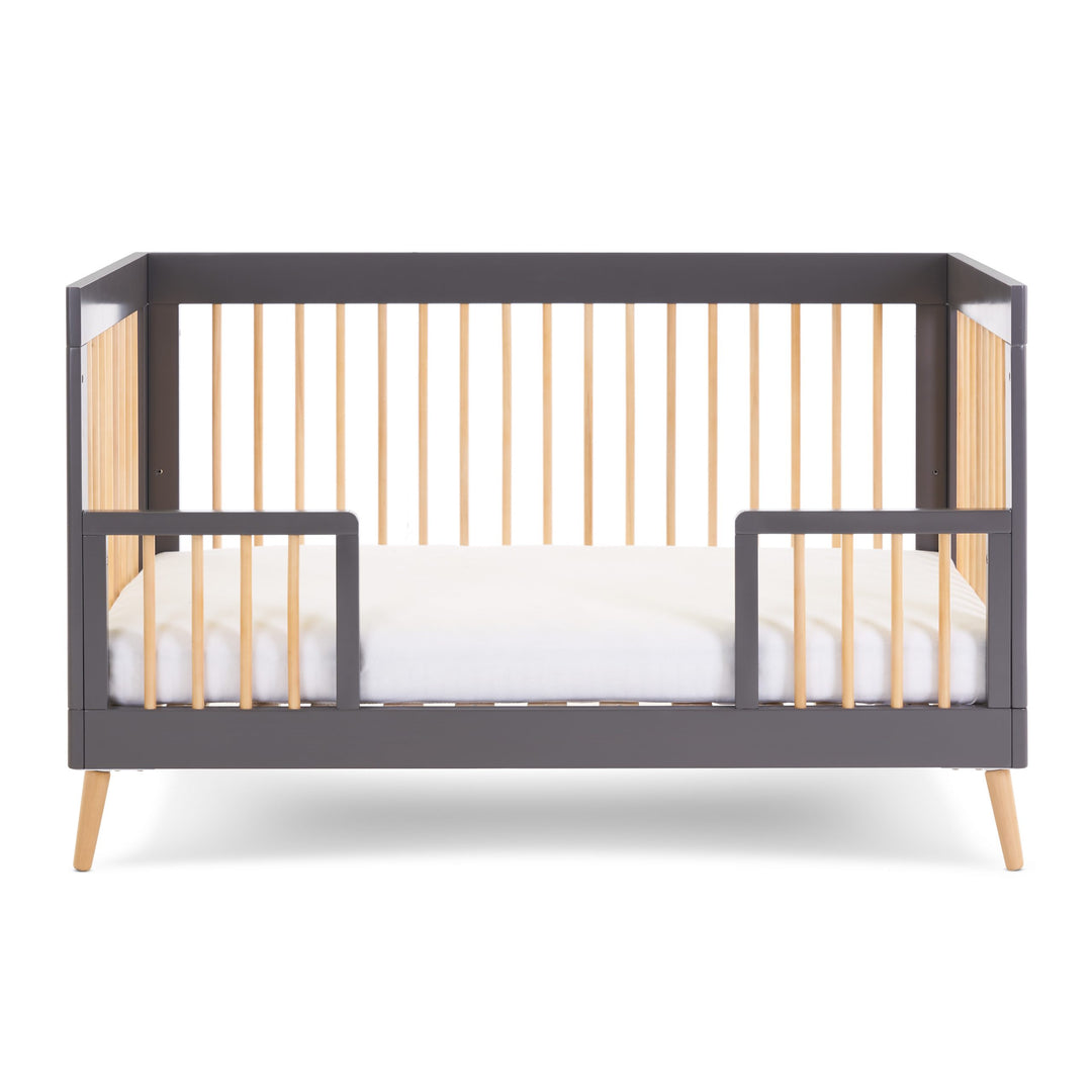 Obaby Maya Cot Bed - Slate With Natural