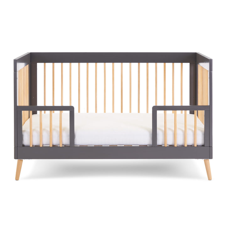 Obaby Maya Cot Bed - Slate With Natural