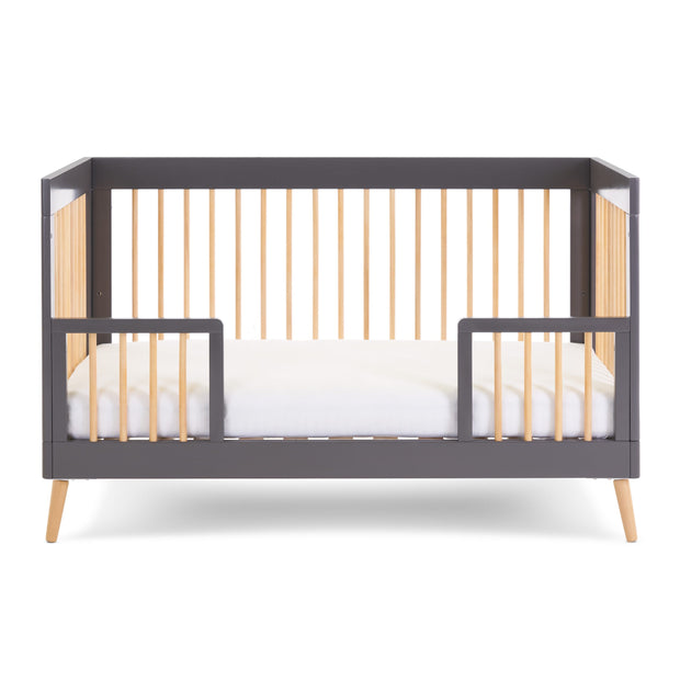 Obaby Maya Cot Bed - Slate With Natural