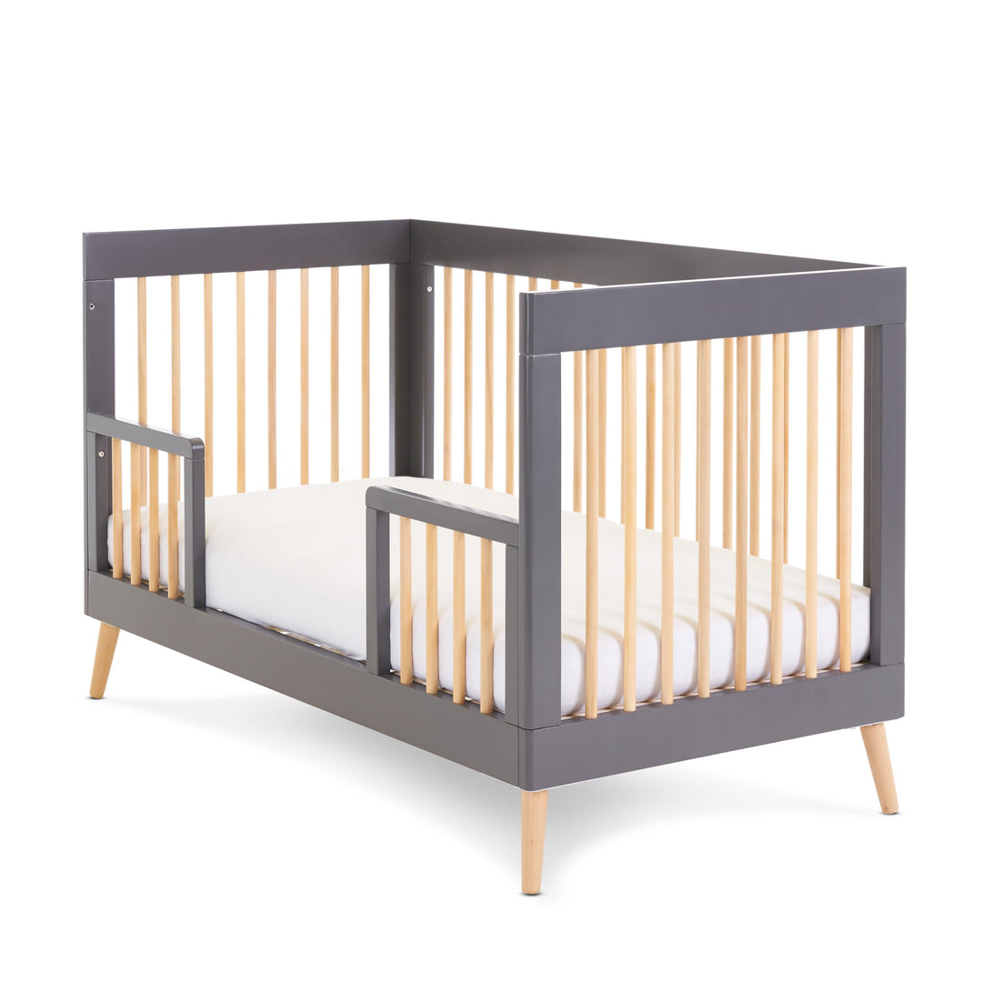 Obaby Maya Cot Bed - Slate With Natural