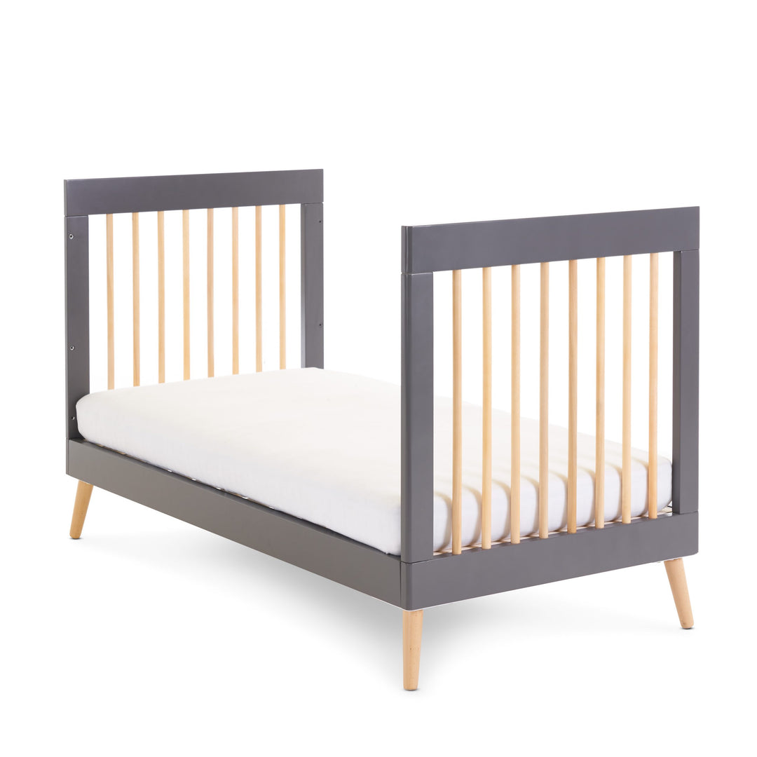 Obaby Maya Cot Bed - Slate With Natural