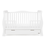 Obaby Stamford Luxe Sleigh Cot Bed - White