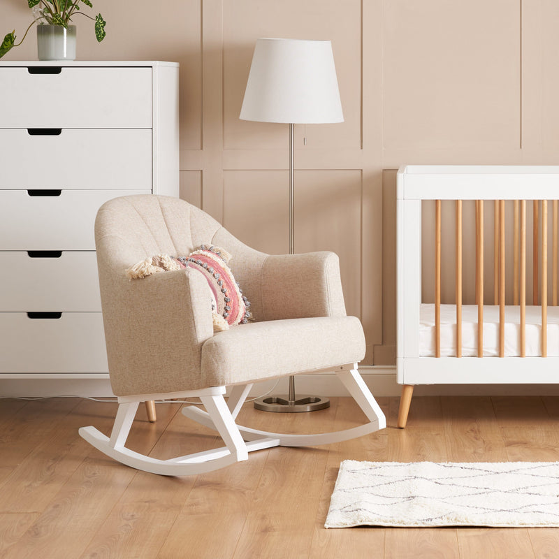 Obaby Round Back Rocking Chair – Oatmeal