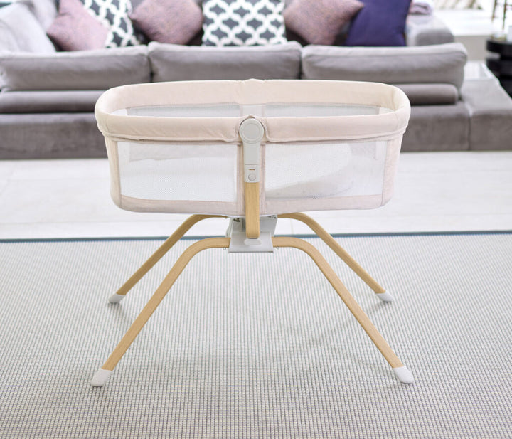 Babymore Air Motion Gliding Crib - Cream