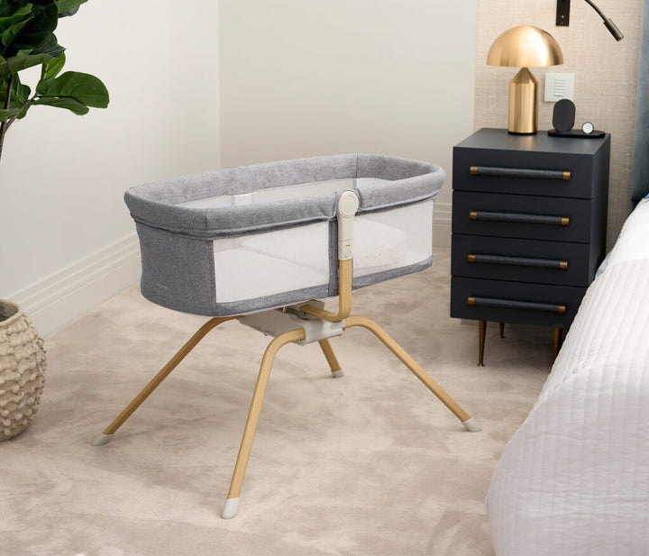 Babymore Air Motion Gliding Crib - Slate