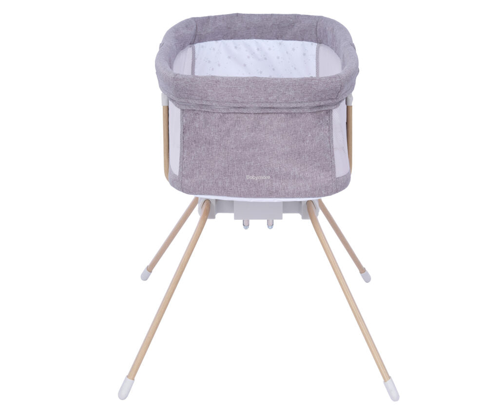 Babymore Air Motion Gliding Crib - Slate