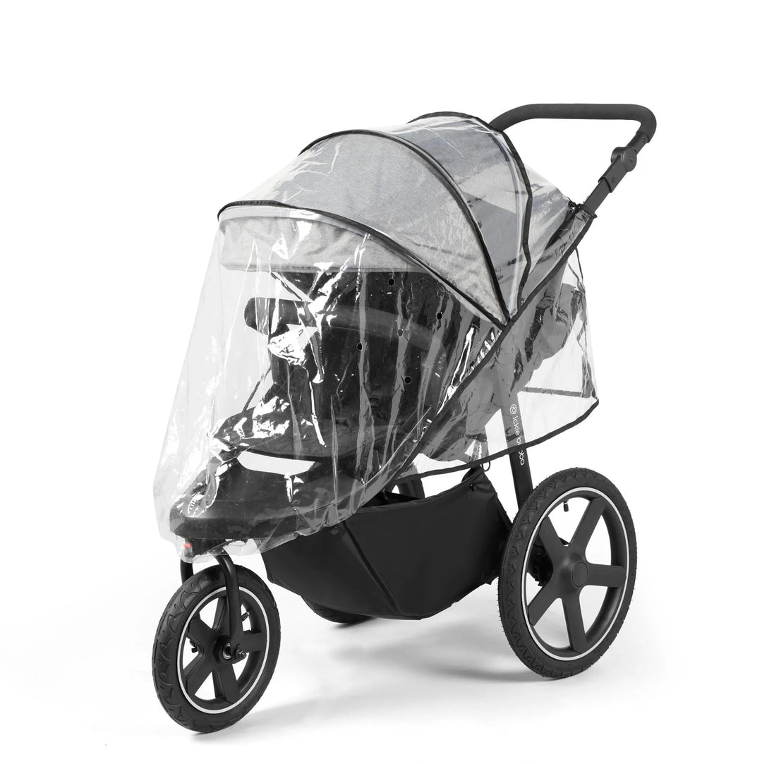 Ickle Bubba Venus Max Jogger Travel System with i-Size Car Seat & ISOFIX Base - Grey