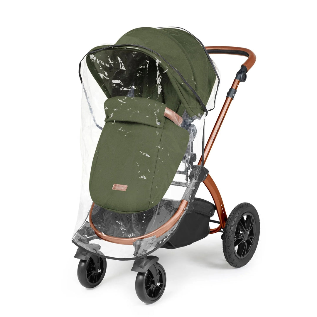 Ickle Bubba Stomp Luxe All in One Premium Travel System with ISOFIX Base - Woodland Bronze/Tan