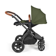 Ickle Bubba Stomp Luxe All in One Premium Travel System with ISOFIX Base - Woodland Black/Black