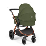 Ickle Bubba Stomp Luxe 12 Piece Cirrus Travel System + Isofix Base - Woodland Bronze/Black