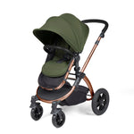 Ickle Bubba Stomp Luxe 12 Piece Cirrus Travel System + Isofix Base - Woodland Bronze/Black