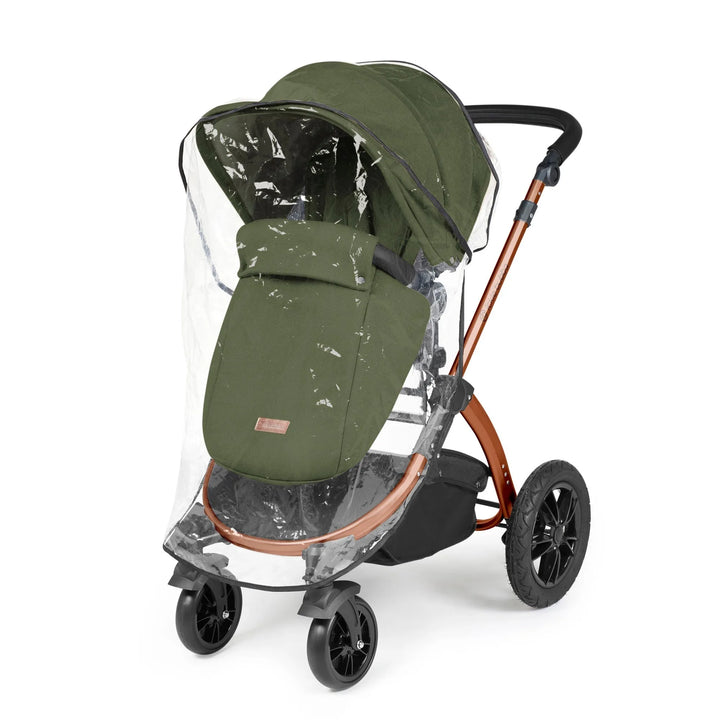 Ickle Bubba Stomp Luxe All in One Premium Travel System with ISOFIX Base - Woodland Bronze/Black