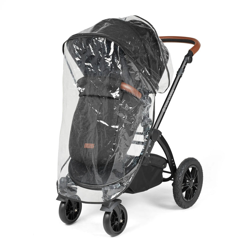 Ickle Bubba Stomp Luxe 12 Piece Cirrus Travel System + Isofix Base - Midnight/Black/Tan