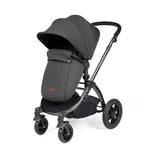 Ickle Bubba Stomp Luxe 12 Piece Cirrus Travel System + Isofix Base - Charcoal Grey/Black/Black