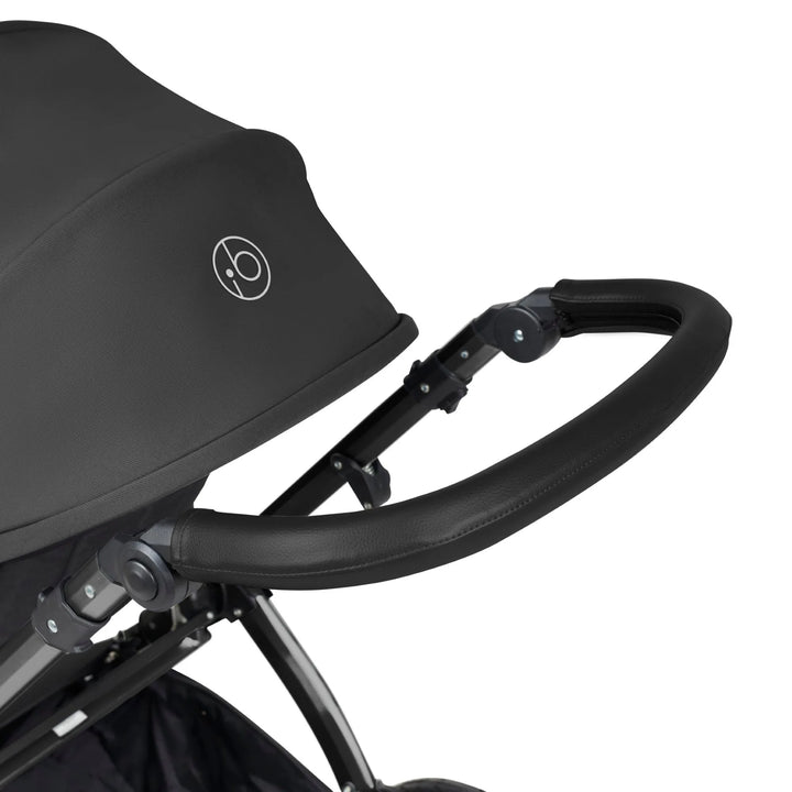 Ickle Bubba Stomp Luxe All in One Premium Travel System with ISOFIX Base - Charcoal Grey Black/Black