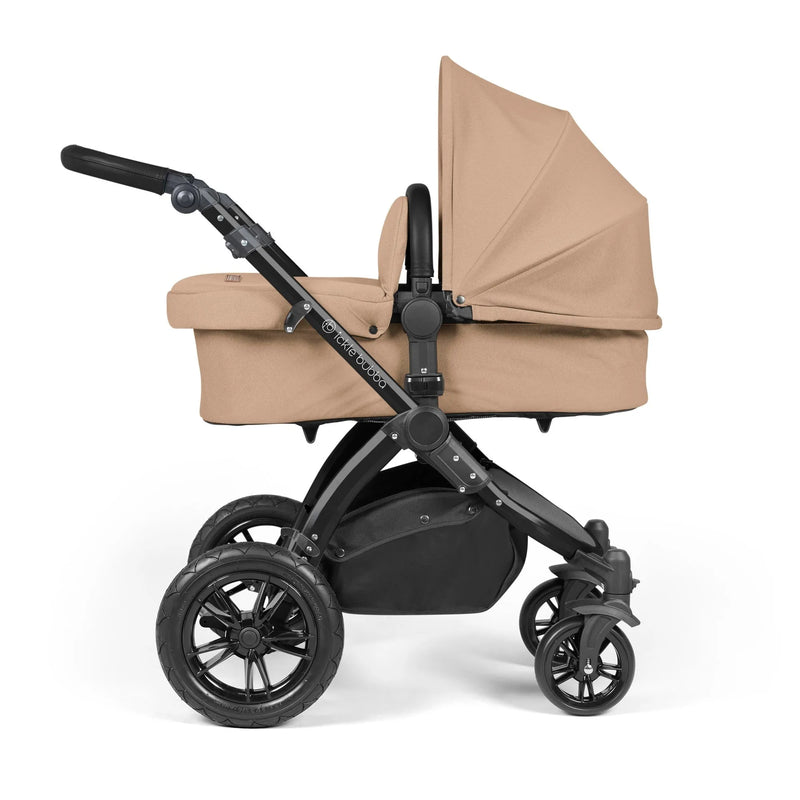 Ickle Bubba Stomp Luxe 12 Piece Cirrus Travel System + Isofix Base - Desert Black/Black