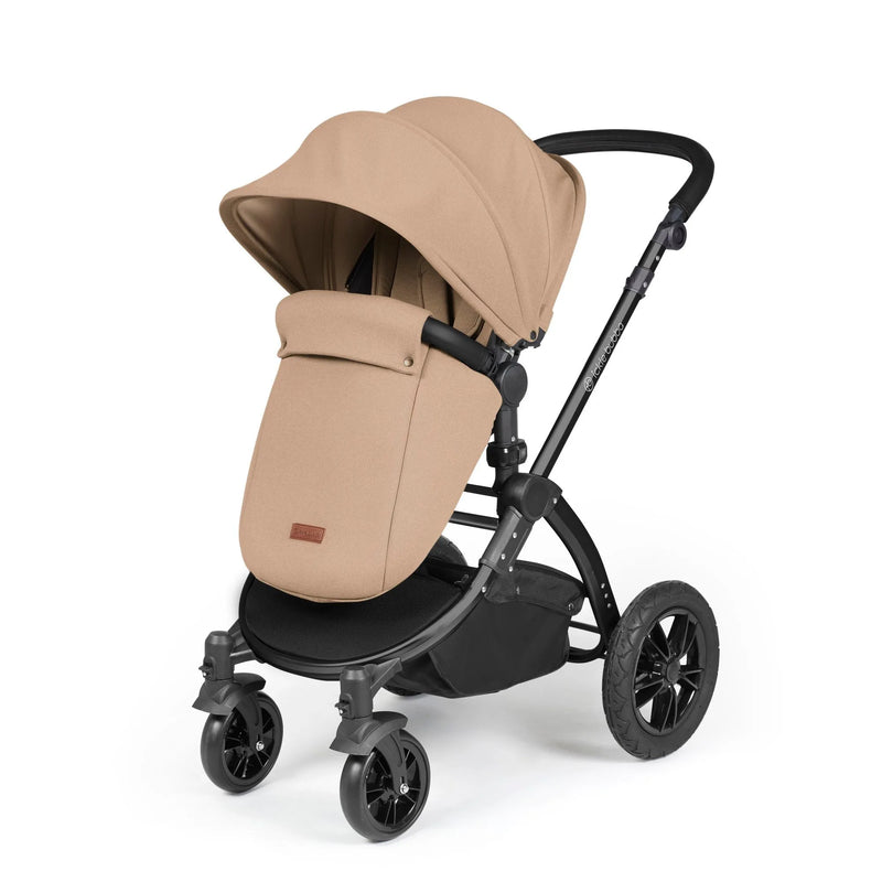 Ickle Bubba Stomp Luxe 12 Piece Cirrus Travel System + Isofix Base - Desert Black/Black