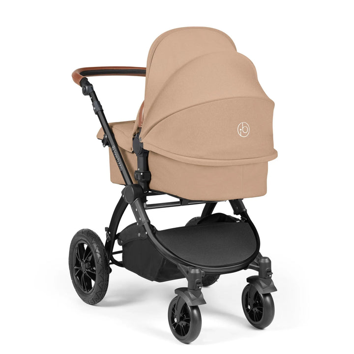 Ickle Bubba Stomp Luxe All in One Premium Travel System with ISOFIX Base - Desert Black/Tan