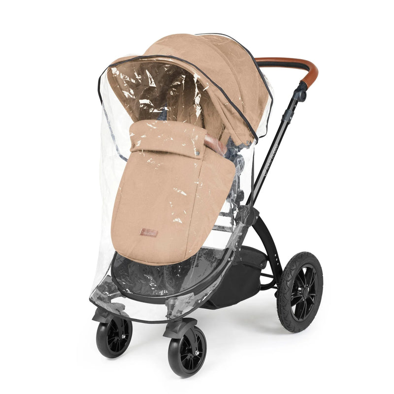 Ickle Bubba Stomp Luxe 12 Piece Cirrus Travel System + Isofix Base - Desert Black/Tan