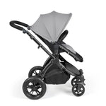 Ickle Bubba Stomp Luxe 12 Piece Cirrus Travel System + Isofix Base - Pearl Grey/Black/Black