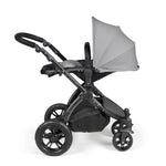Ickle Bubba Stomp Luxe 12 Piece Cirrus Travel System + Isofix Base - Pearl Grey/Black/Black