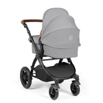 Ickle Bubba Stomp Luxe 12 Piece Cirrus Travel System + Isofix Base - Pearl Grey/Black/Tan