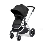 Ickle Bubba Stomp Luxe 12 Piece Cirrus Travel System + Isofix Base - Midnight/Silver/Black