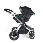 Ickle Bubba Stomp Luxe 12 Piece Cirrus Travel System + Isofix Base - Midnight/Silver/Black