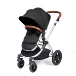 Ickle Bubba Stomp Luxe 12 Piece Cirrus Travel System + Isofix Base - Silver/Midnight/Tan