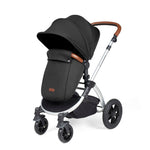 Ickle Bubba Stomp Luxe 12 Piece Cirrus Travel System + Isofix Base - Silver/Midnight/Tan