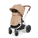 Ickle Bubba Stomp Luxe 12 Piece Cirrus Travel System + Isofix Base - Desert/Silver/Tan