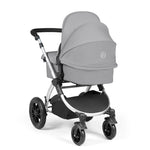 Ickle Bubba Stomp Luxe 12 Piece Cirrus Travel System + Isofix Base - Pearl Grey/Silver/Black
