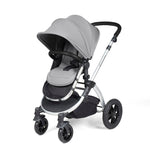Ickle Bubba Stomp Luxe 12 Piece Cirrus Travel System + Isofix Base - Pearl Grey/Silver/Black