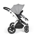 Ickle Bubba Stomp Luxe 12 Piece Cirrus Travel System + Isofix Base - Pearl Grey/Silver/Black
