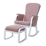 Ickle Bubba Dursley Rocker Chair and Stool - Blush Pink